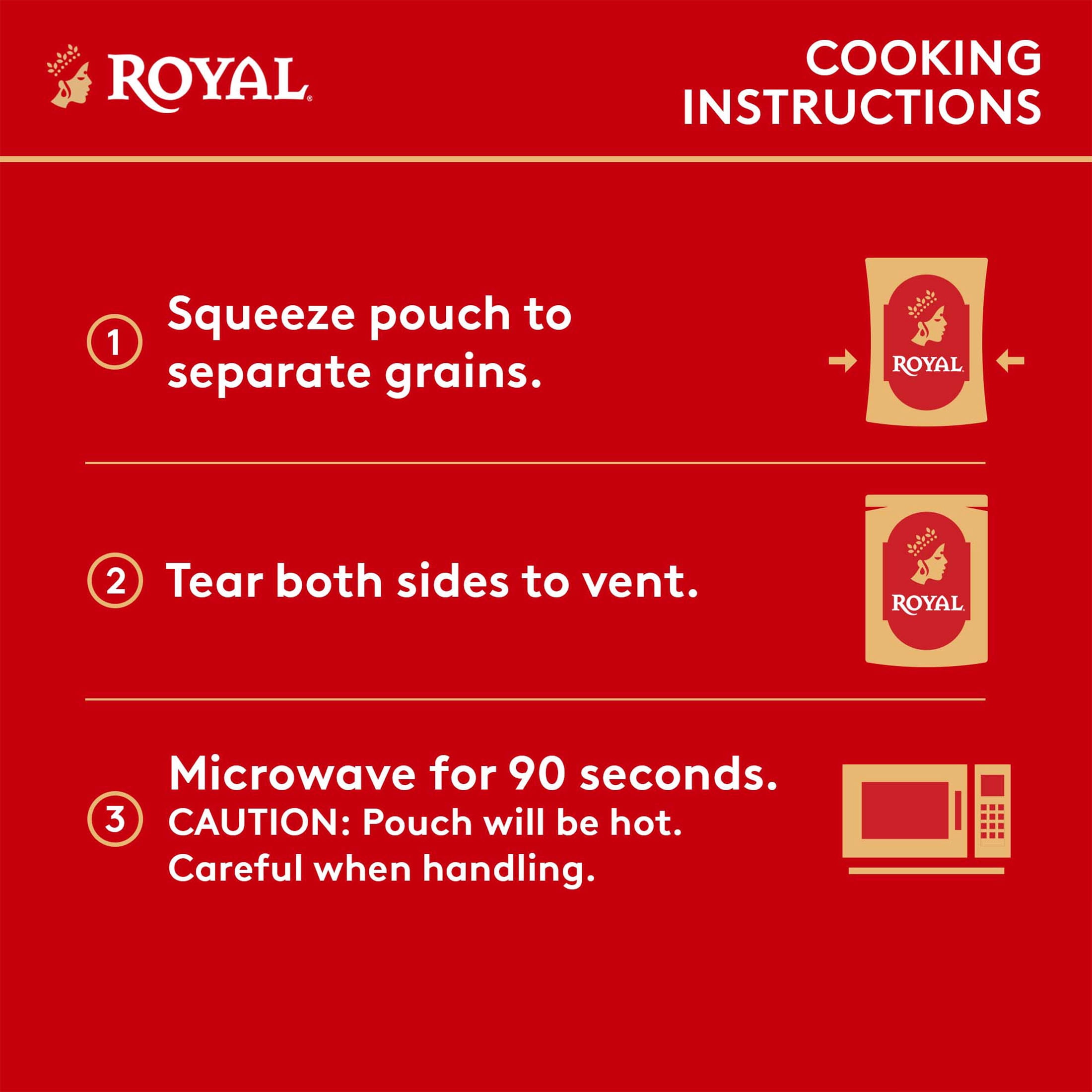 Royal White Queso & Jalapeno Basmati Rice - Ready to Heat Basmati Rice - 8.5 oz Microwaveable Pouch