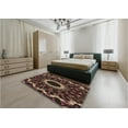 thumbnail image 4 of Ahgly Company Indoor Square Patterned Chocolate Brown Area Rugs, 7' Square, 4 of 6