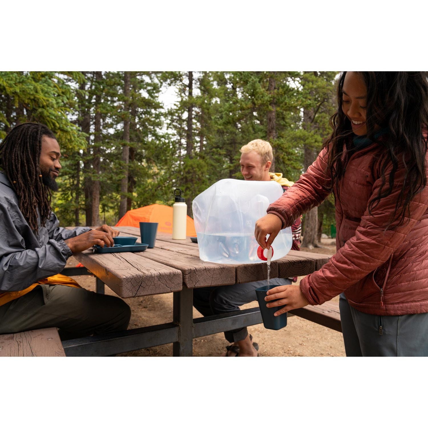 Coghlan's Collapsible Water Container, 5 gallon Capacity, Flexible and Leak-proof, Folds flat and BPA-Free