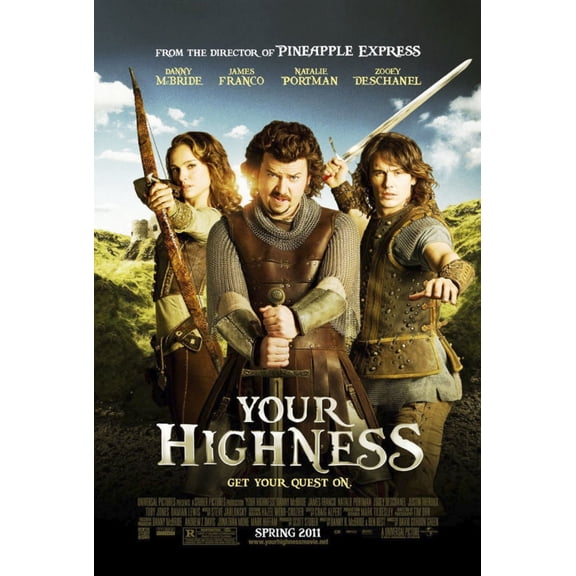 Your Highness Movie Poster Entertainment Decor 24x36 Art Poster 24x36 Unframed, Age: Adults, Rectangle Z Posters