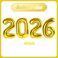 thumbnail image 2 of Globos Villorem 2026 de Papel Metalizado Dorado de 40 Pulgadas para Decoración de Fiesta, 2 of 7