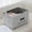 Gray, variant on Canvas Dog Toy Storage Dog Toy Basket -Box for Dog Toy Bins, Dog Blanket, Dog Clothes Storage - Pet Toy and Accessory Storage Bin-Gray