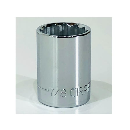 Craftsman 7/8'' SAE/Standard 1/2'' Drive 12 Point Socket - 47512 (Bulk Packaged)