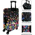 thumbnail image 2 of Luggage Cover Approved Travel Suitcase Protector Colorful Butterflies Elastic Washable Beautiful Themed Baggage Covers for 18-20 inch Luggage(S), 2 of 6
