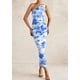 thumbnail image 3 of Vestido PRETTYGARDEN de un Hombro Fruncido Floral Azul XL, 3 of 7