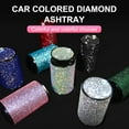 thumbnail image 4 of Universal Girl Women Car Diamond Ashtray Crystal Rhinestone Ashtray Auto Interior Decoration Cigarette Holder With Lid X1Y7, 4 of 8