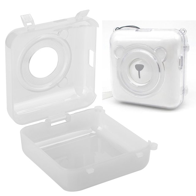 For PeriPage Pocket Thermal Printer Protective Case With Strap, Anti-Dust Anti-Shock Anti-Scratch Snaping-on Design Protect Shell