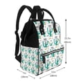thumbnail image 2 of Balery Hello Summer Mummy Backpack - Waterproof Twill Canvas, Large Capacity Diaper Bag with Multiple Pockets and Adjustable Straps, 2 of 6