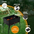 CKG Portable Barbeque Grill Heavy Duty Folding Kazan Mangal BBQ Kabab