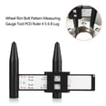 thumbnail image 4 of Cergrey Car Wheel Rim Bolt Pattern Sliding Measuring Gauge Tool PCD Ruler 4 5 6 8 Lug, PCD Ruler, PCD Gauge, 4 of 8