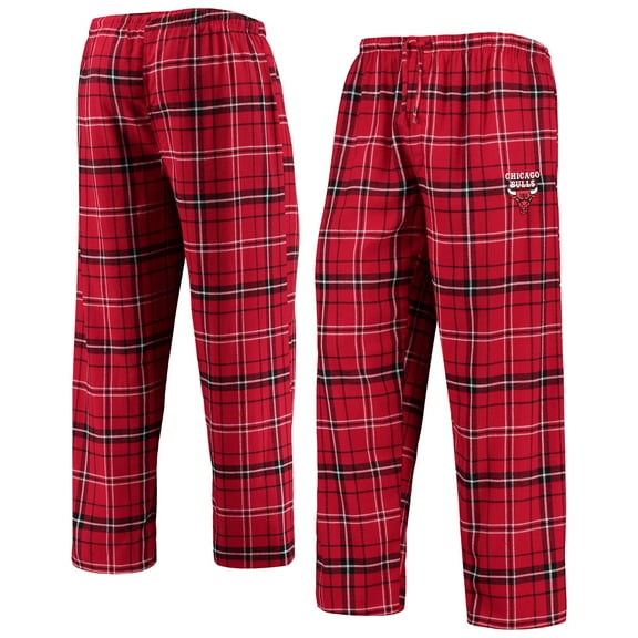 Men's Concepts Sport Red/Black Chicago Bulls Ultimate Plaid Flannel Pants