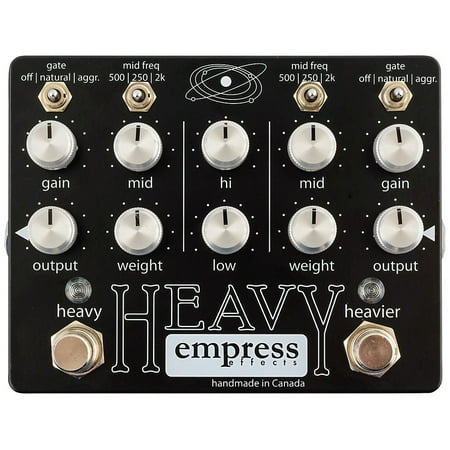 Empress Effects Heavy Dual-Channel Distortion Guitar Effects (Best Dual Distortion Pedal)