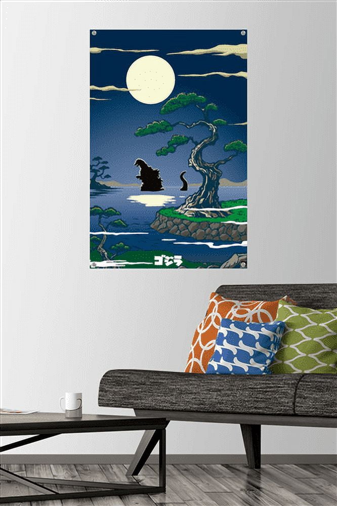 Godzilla - Lake Wall Poster with Pushpins, 22.375" x 34"