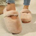 thumbnail image 6 of LILIYA Cozy Women Fuzzy Round Toe Slippers, Warm Plush Winter Home Shoes, Soft Non Rubber Sole, Comfortable On Indoor Footwear, Cute Minimalist Style 2026, 6 of 9