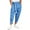 Blue, variant on Men's Fashion Solid Color Chino Harem Pants Trouser With Belted