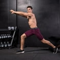 thumbnail image 4 of Men Quick Drying Training Fitness Compression Gym Shorts Running Shorts Gym Mens Sport Shorts Black XXL, 4 of 12