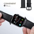thumbnail image 2 of Correa Apple Watch 4 40mm Mumba Leather Negro Apple Leather Strap, 2 of 4