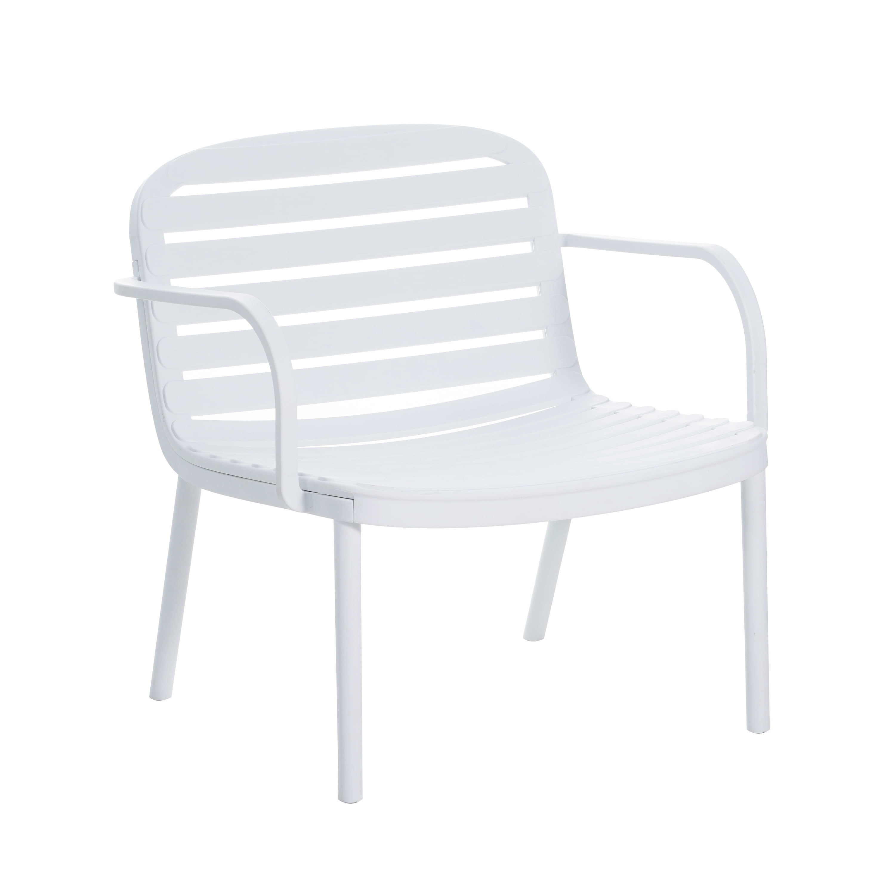 Patio Chair Set, Outdoor Club Chairs with All-Weather PP Frame and Fade-Resistant Cushion, Ergonomic Design for Patio and Balcony, Set of 2 Chairs, White Frame with Green Cushion