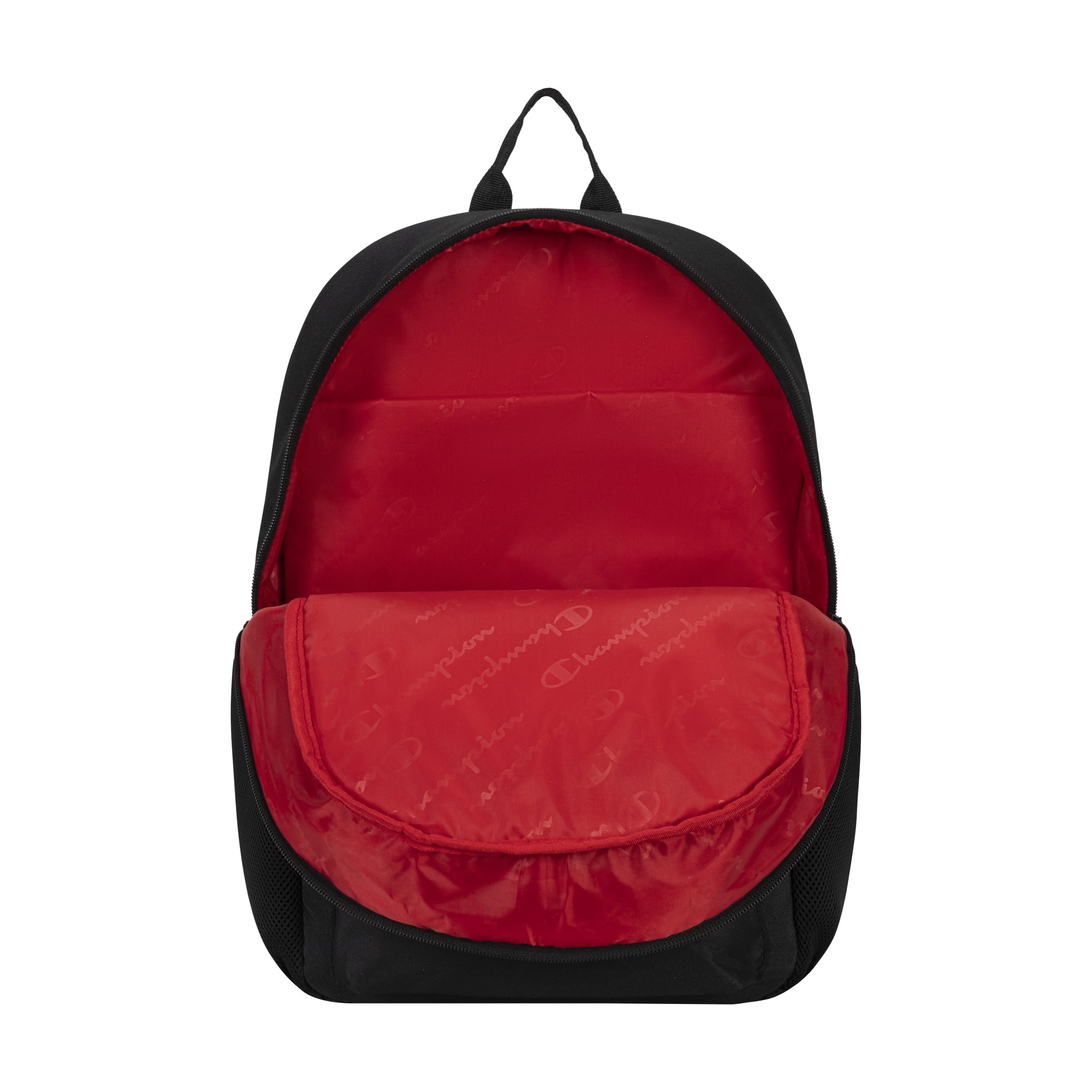 Champion Black Combination Unisex Campus Backpack 18 Inch