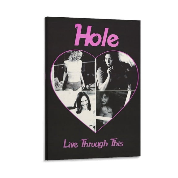 Hole Rock Band Print Poster Canvas Wall Art Poster Decorative Bedroom Modern Home Print Picture Artworks Posters 24x36inch(60x90cm)