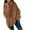 Brown, variant on Qertyioot Oversized Sweaters for Women Turtleneck Women's Solid Color Knit Pile Collar Plus Size Loose Sweater