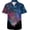 Blue Black Purple, variant on Mens Hawaiian Shirts 3D Graphic Button Down Short Sleeve Tropical Holiday Beach Aloha Shirt