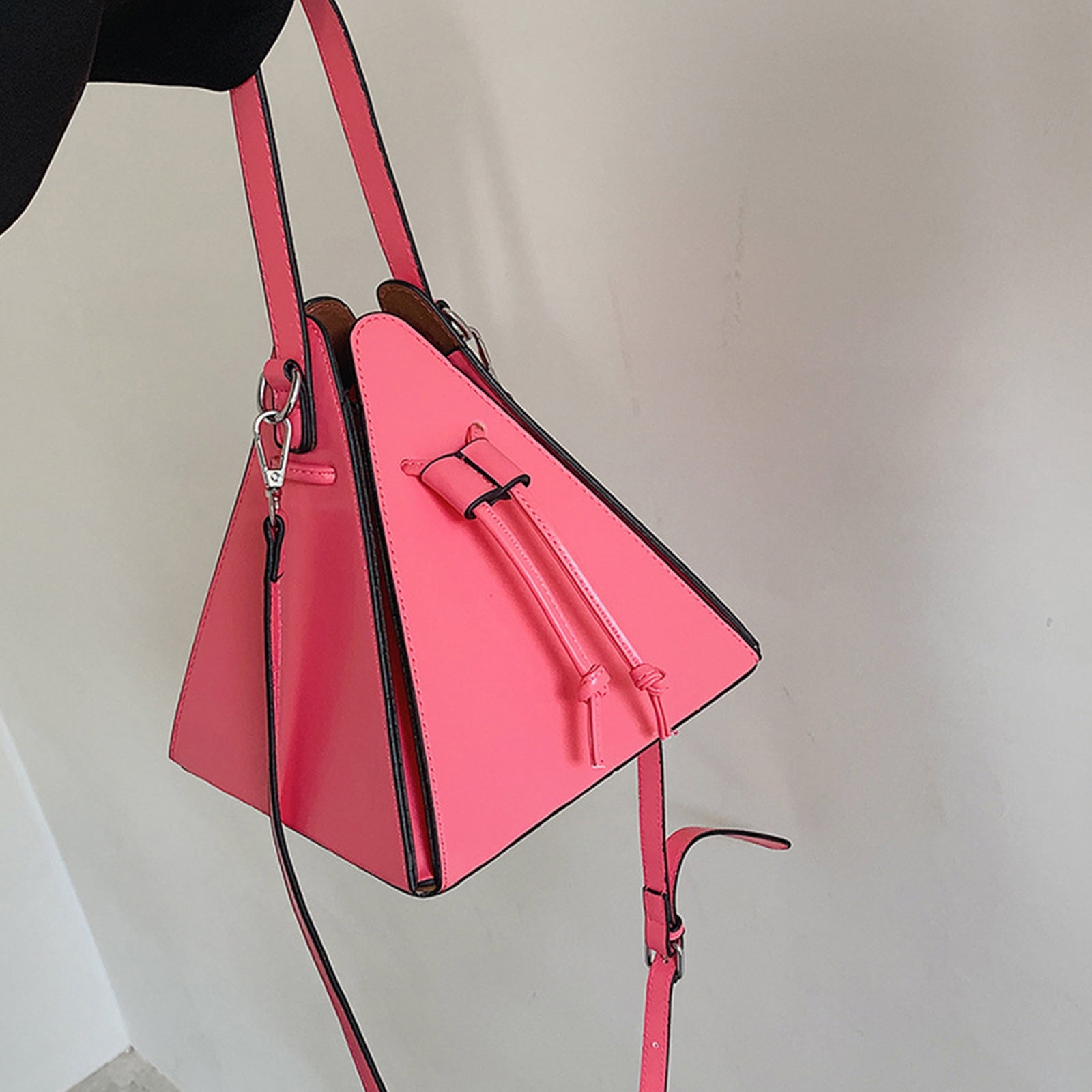 COOLHOOD Stylish PU Triangle Shoulder Bag for Women Versatile and Crossbody Bags Handbag