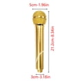 thumbnail image 3 of Cabezal de ducha con forma de micrófono: cabezal de ducha para cantar karaoke en el baño, agarre ergonómico, flujo de agua ajustable con modos relajantes y de masaje, construcción metálica de, 3 of 6