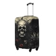 thumbnail image 2 of Fotbe Vintage Winged Rose Skull Luggage Cover Protector,Suitcase Protector,Scratch and Dirt Resistant,Fits 18-32 Inch Luggage-X-Large, 2 of 9