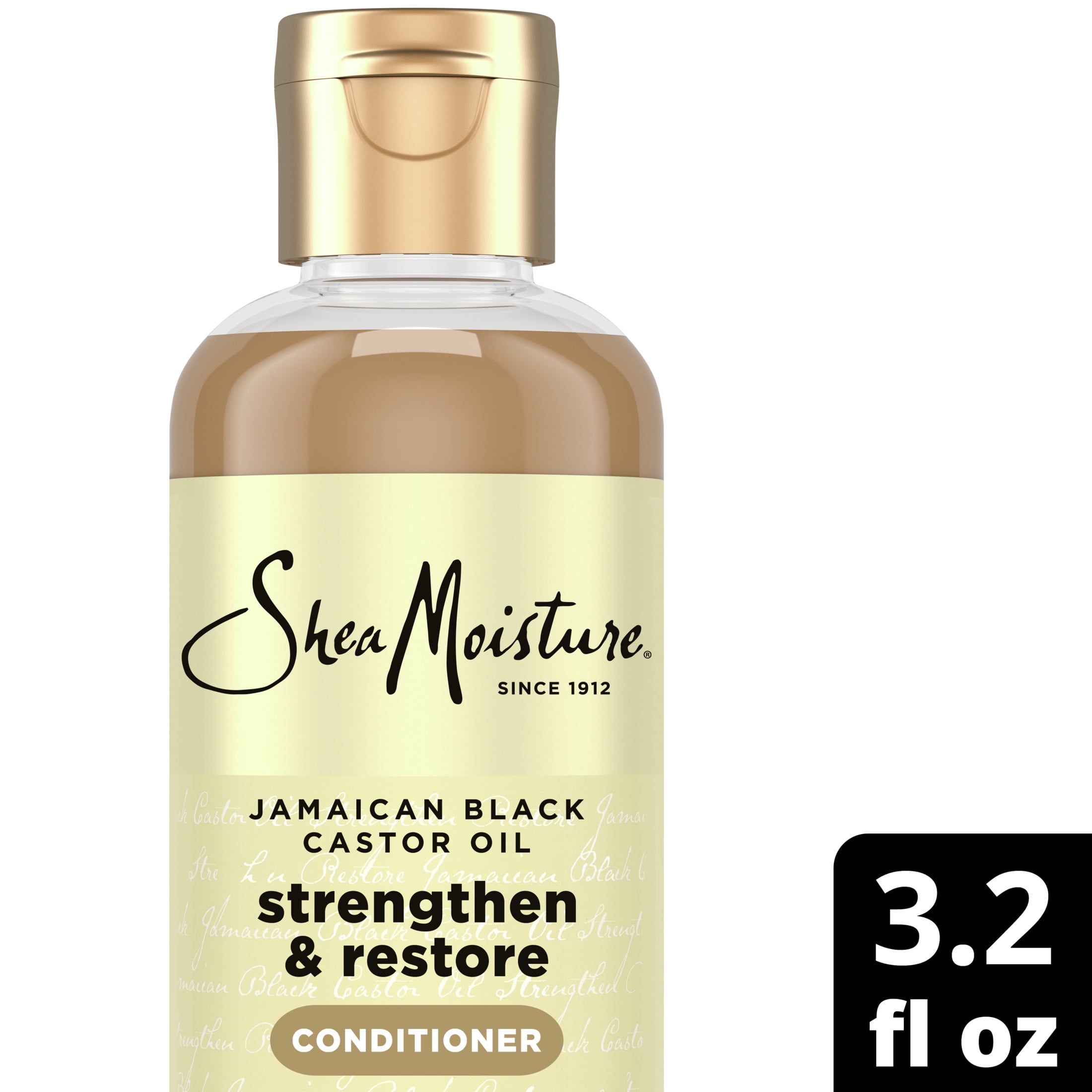 (2 pack) SheaMoisture 100% Pure Jamaican Black Castor Oil Strengthen and Restore Deep Conditioner, 3.2 fl oz