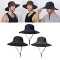 thumbnail image 1 of 3PCS Mujeres Hombres Al Aire Libre Sombrer Senderismo Camping Sombrero de Cubo a Prueba Macarena Sombrero para el sol de ala grande para hombre, 1 of 8