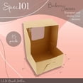 thumbnail image 2 of Spec101 Popup Brown Bakery Boxes with Window 6x6x3 Inch Cake Boxes - 15-Pack, 2 of 7