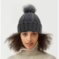 thumbnail image 7 of CoCopeaunt Women Chunky Beanie Hat Winter Thick Warm Fuzzy Knit Pom Skull Cap, 7 of 7