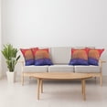 thumbnail image 3 of Ambesonne Ethnic Throw Pillow Cover 4 Pack, Eastern Art, 24", Scarlet Blue, 3 of 5