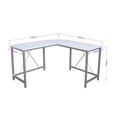 thumbnail image 4 of Escritorio en L Hometrends Blanco con estructura de Metal, 4 of 4