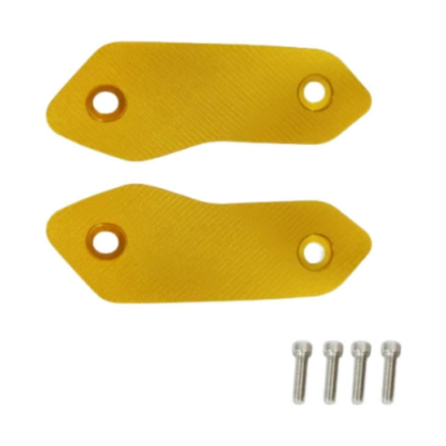 Miulika 2 Pcs Plaques de Blocage pour Rétroviseur de Moto Décoration Pièces Or