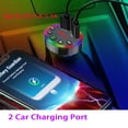 thumbnail image 3 of FIEWESEY Bluetooth 5.0 FM Transmitter for Car,Bluetooth Car Adapter with Dual USB Charging Car Charger MP3 Player,Hands Free Calling,Colorful Light, 3 of 9