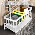thumbnail image 6 of Kitchen Sink Caddy Organizer with Double Towel Bar, Over Sink Drying Rack for Sponge Soap and Brushes, Countertop Storage Tray with Inclined Drain for Kitchen and Bathroom, 6 of 6