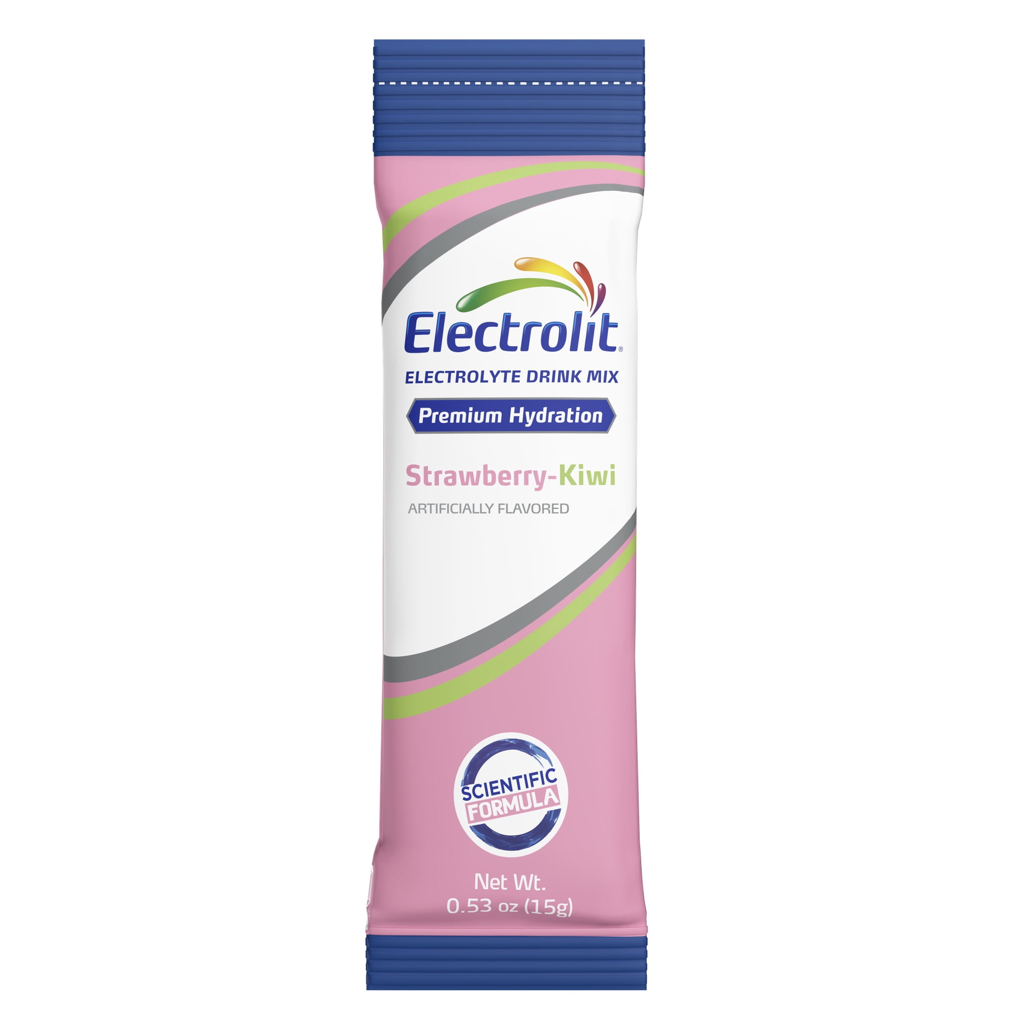 Electrolit Powder Drink Mix, Strawberry-Kiwi, 1 Box of 6 Packets