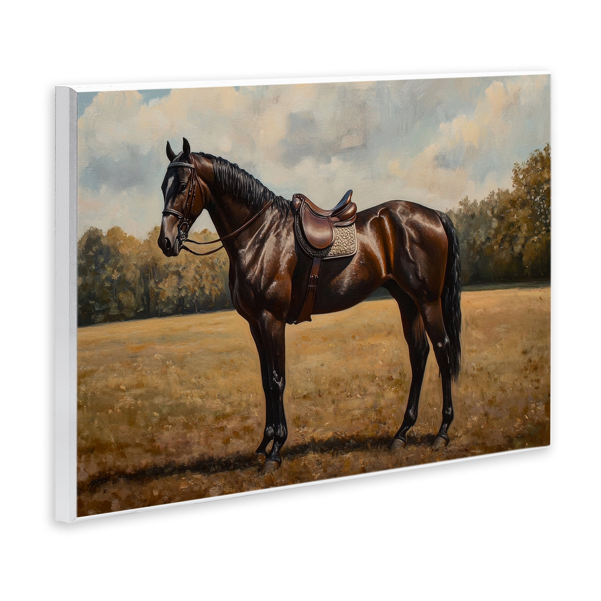 Stupell Industries Dark Brown Pony Portrait Wall Plaque Art, design by Petal Prints Design