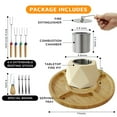 thumbnail image 4 of EAST FLAME S'Mores Maker Kit & Charcuterie Serving Set, Includes 4 Extendable Roasting Sticks, Cheese Knife & Bamboo Tray, Gift for Houswarmings, 4 of 8
