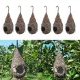 thumbnail image 3 of 6 Pack Bird House, Hanging Birdhouse Bird Nest Fiber Hand-Woven Roosting, 3 of 5