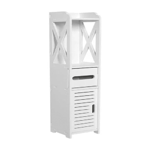 Estante De Almacenamiento Baño Organizador Gabinete De Pie