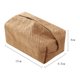 thumbnail image 5 of Porta pañuelos de tela de lino y algodón, rectangular, tejido a mano, fácil de llenar, organizador decorativo, dispensador de pañuelos., 5 of 8