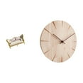 thumbnail image 1 of sofá de casa de muñecas,Muebles para casa de muñecas,sofá para casa de muñecas,decoración a escala,Reloj de pared redondo,Reloj de pared de madera maciza para la decoración de la sala de, 1 of 8