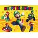 thumbnail image 5 of Nuevo fondo de cumpleaños con tema de Super Malos Bros para niños, decoración de fiesta de feliz cumpleaños para Baby Shower, suministros de pancarta de pared para el hogar, 5 of 5