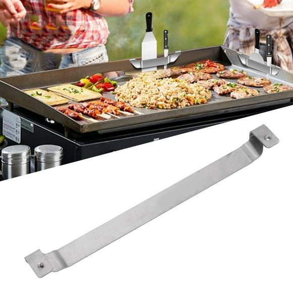 Griddle Spatula Holder Stainless Steel Grill Scraper Rack BBQ Tool Accessories Camping Picnic Essentials