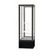 thumbnail image 1 of Waddell 575MB-BZ-BM Monarch 24 x 72 x 24 in. Black Marble Base Lighted Floor Display Case, Mirror Back - Dark Bronze, 1 of 7