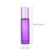 thumbnail image 3 of Yellow Glass Rollerball Bottle Empty Cream Oil Bottles Steel Dispenser Applicator 10 Pcs Purple, 3 of 6