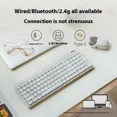 thumbnail image 3 of Lofree Flow Lite encendedor de teclado y interruptor POM silencioso 2,4G Bluetooth y montaje de junta con cable teclas de configuración de teclas de rodillo de volumen, 3 of 5